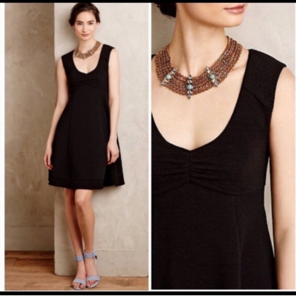 ANTHRO MAEVE FAIRCHILD FIT AND FLARE DRESS S